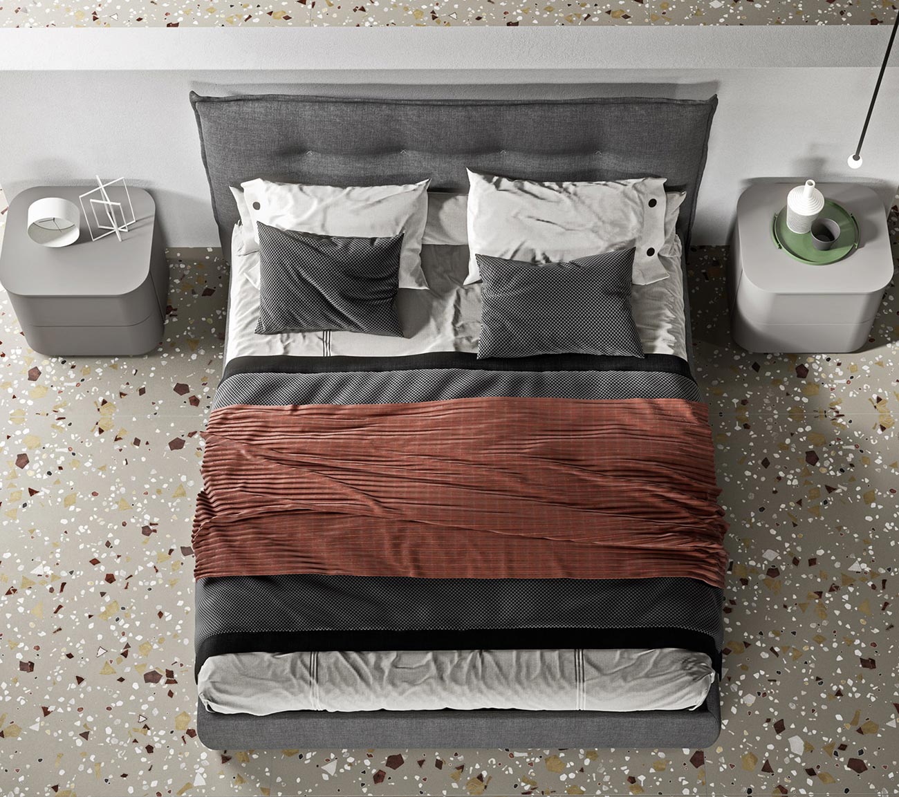 Modern double bed