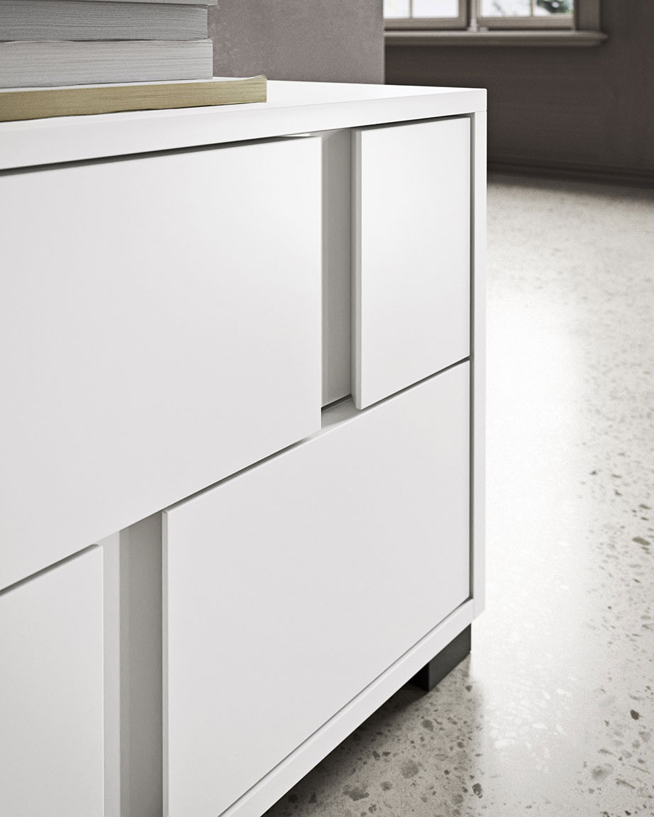 Contemporary style glide bedsides, drawer units and chests 5