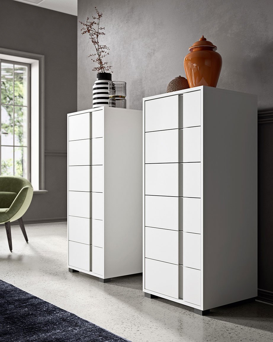 Contemporary style glide bedsides, drawer units and chests 6