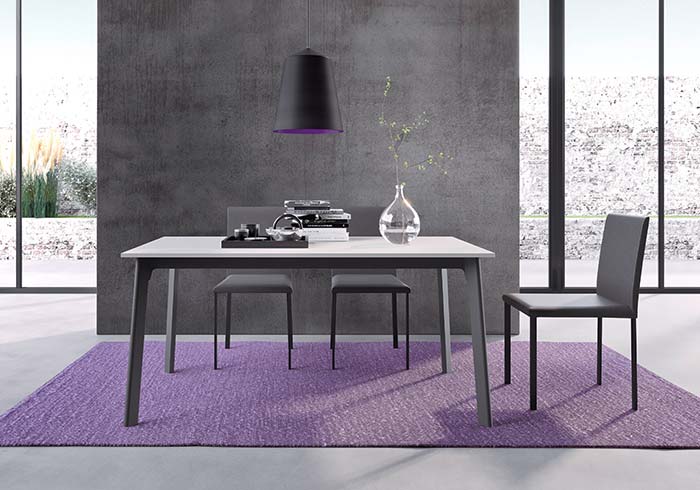 modern, extendable dining table