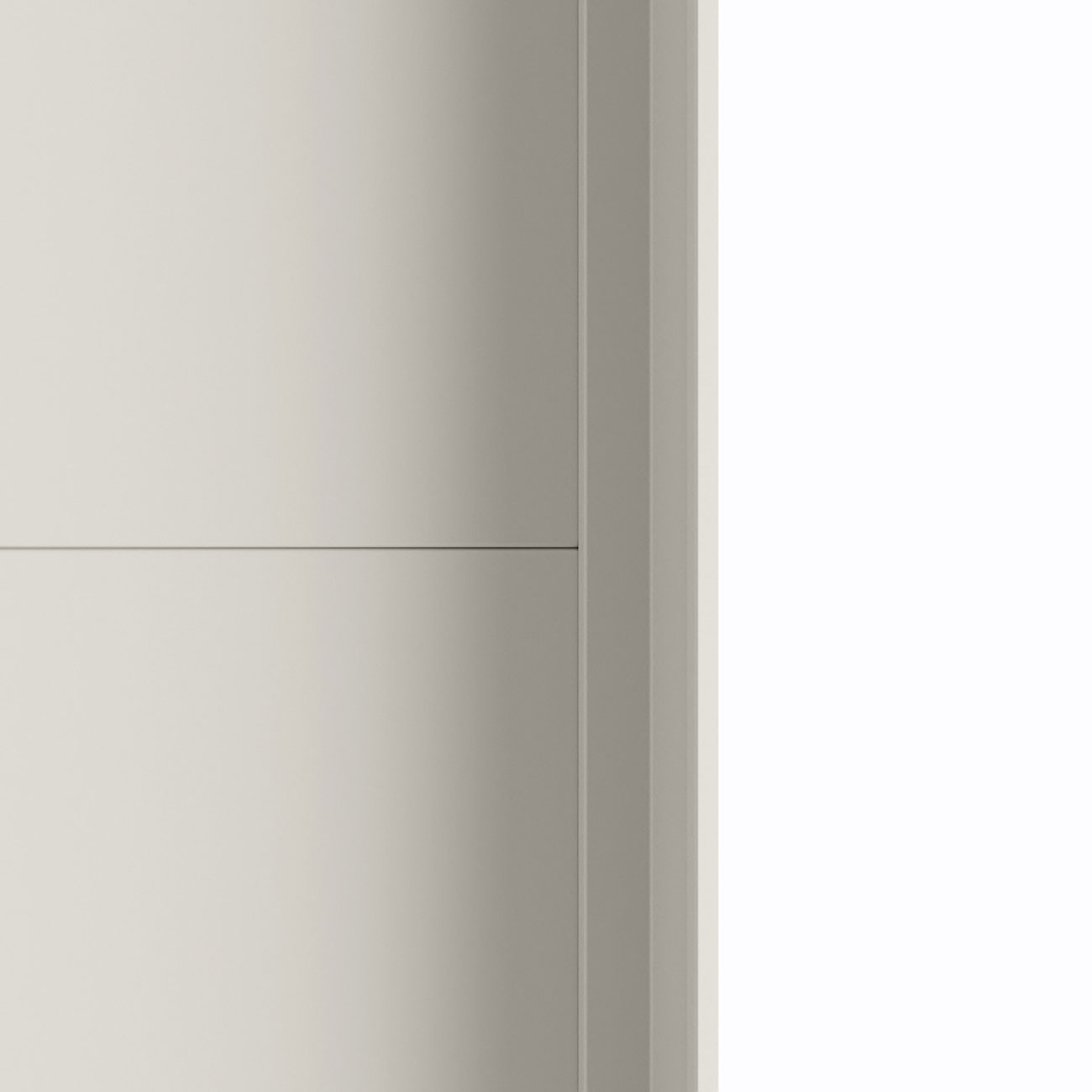 sliding door wardrobe with aluminium or matt handle
