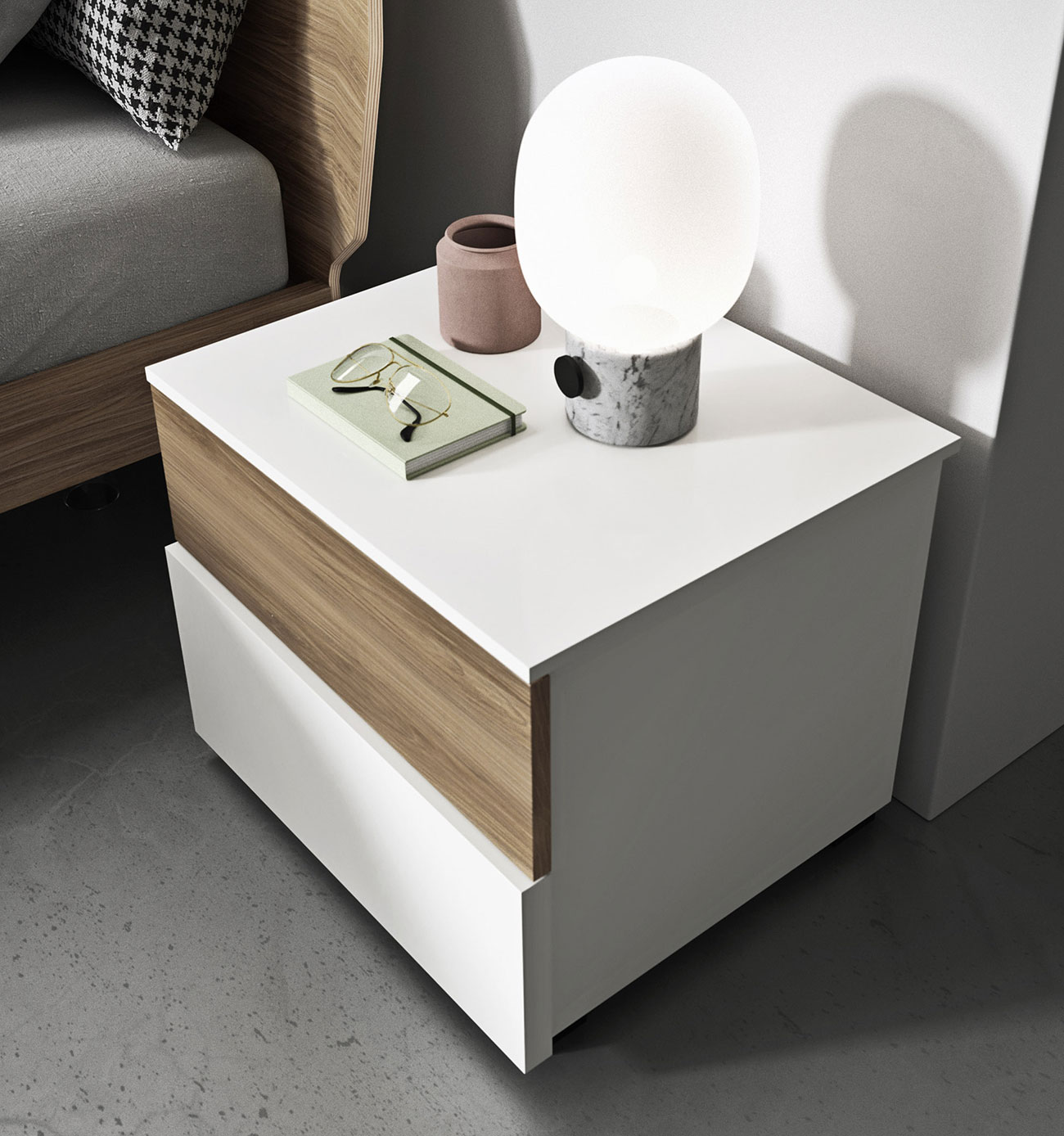 cassetti con contrasti design