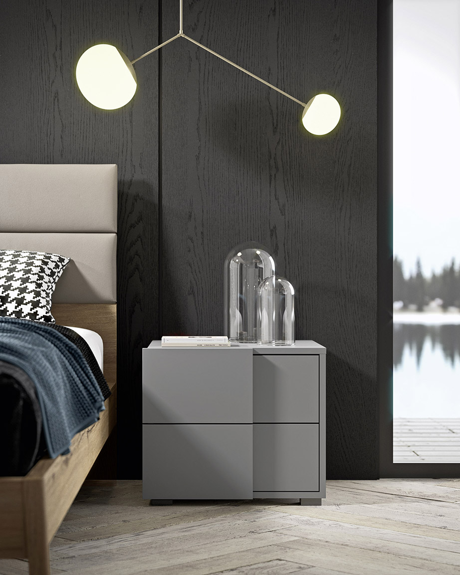 Contemporary style background bedsides, drawer units and chests 6