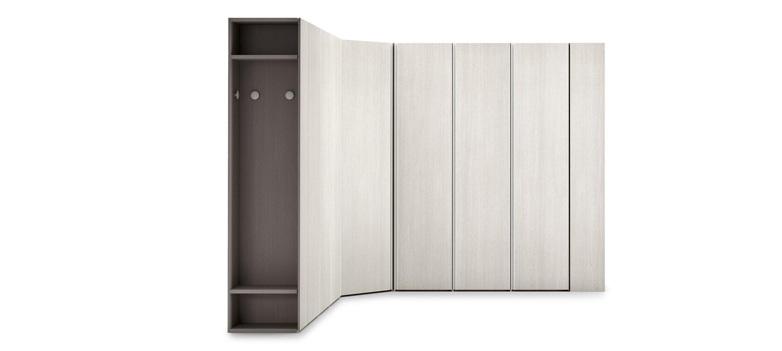 armadio battente design moderno alu 4