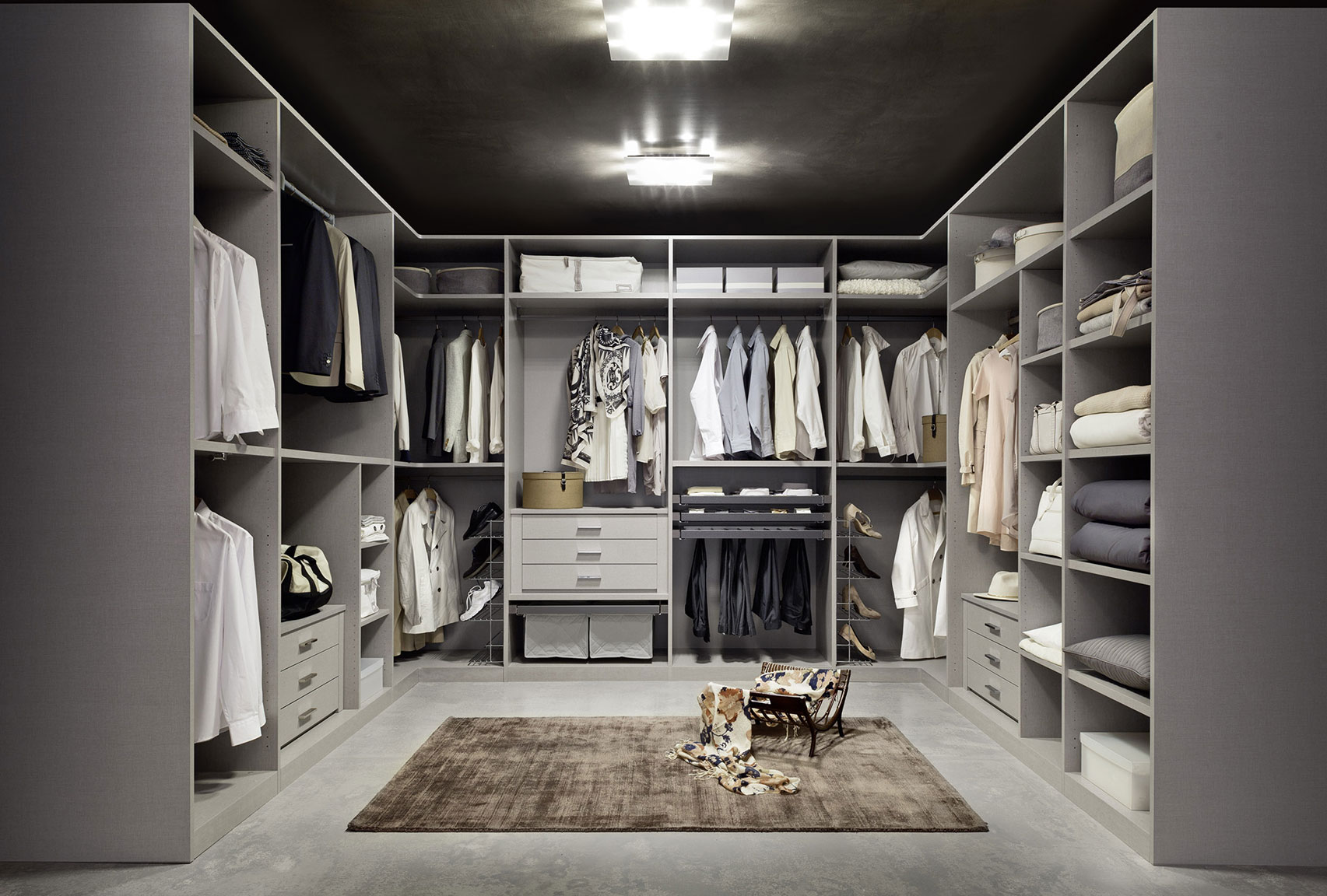 walk-in wardrobe for your contemporary-style bedroom 1