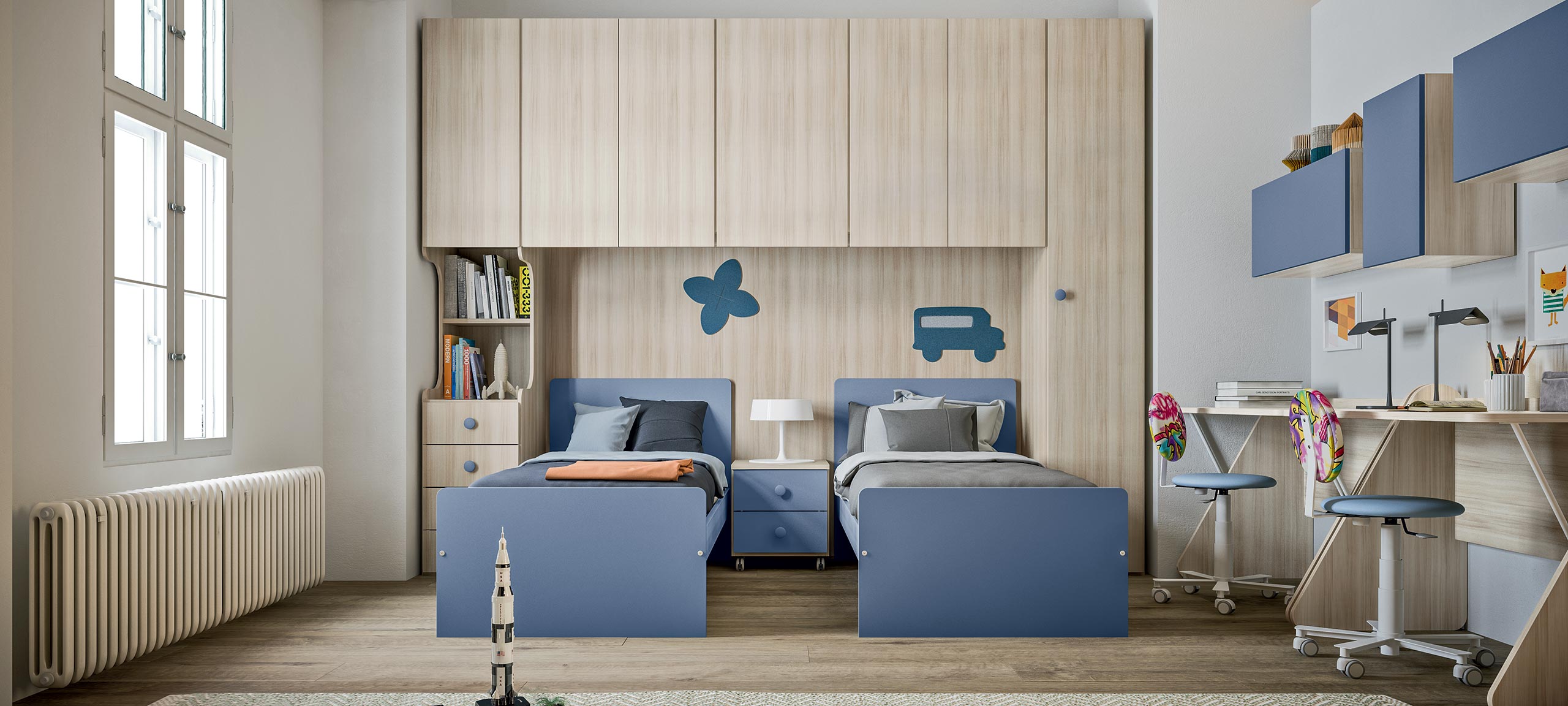 children's bedrooms with over-bed storage 2