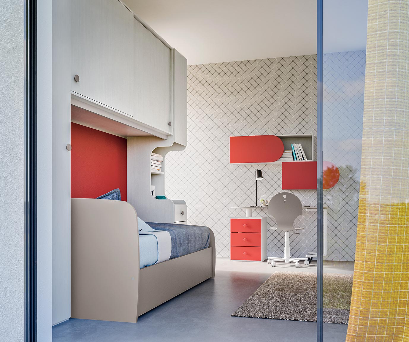 children's bedrooms with over-bed storage 9