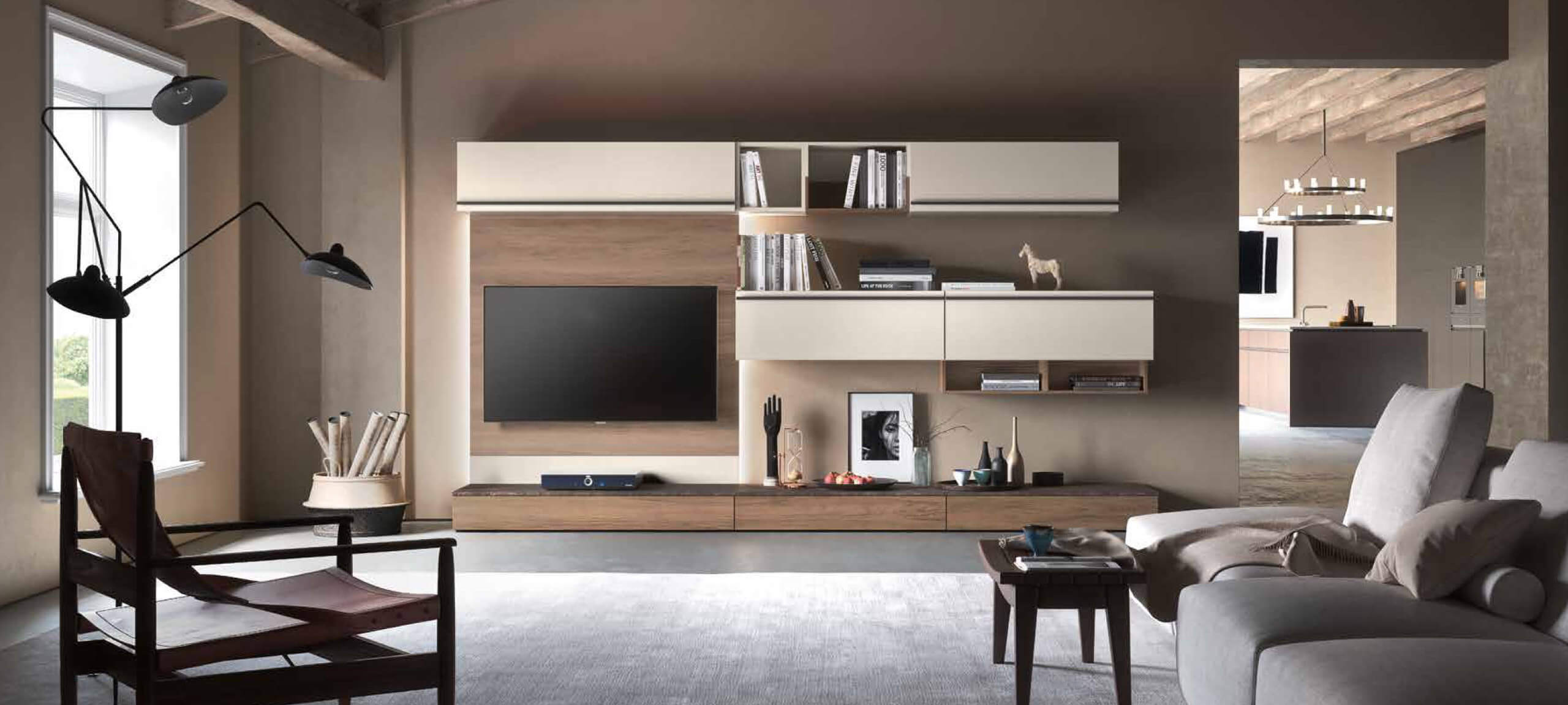 contemporary style TV storage wall for your living room 8