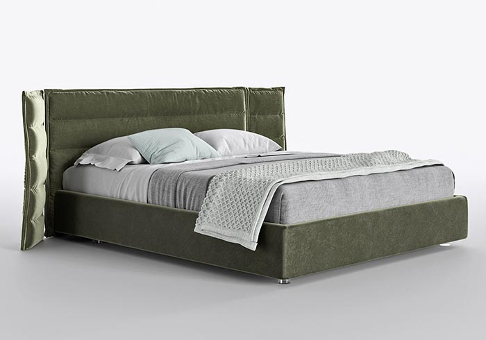 modern upholstered double bed